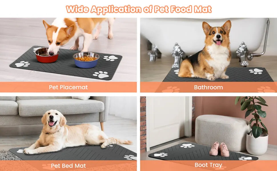 Pawfect Feeding Mat - SpillProof Pet Feeding Surface