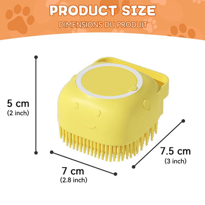 SootheFur Brush – Soft Silicone Rubber Grooming Tool