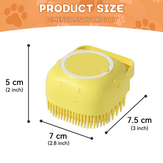 SootheFur Brush – Soft Silicone Rubber Grooming Tool